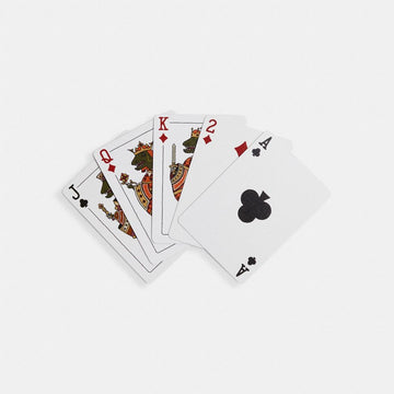 Coach Signature Playing Cards Yellow Amber Multi