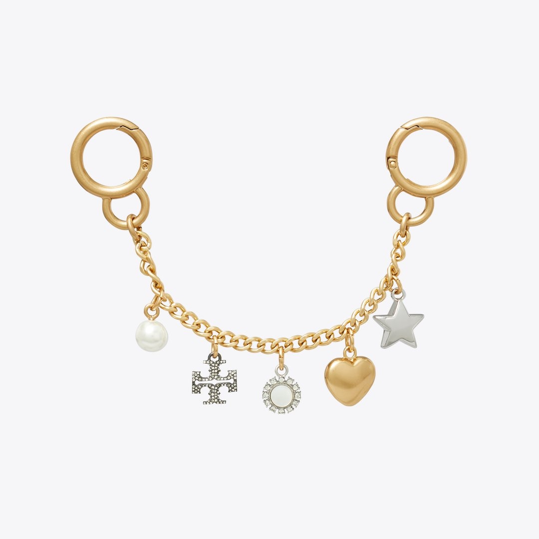 Tory Burch Charms Key Ring Multi