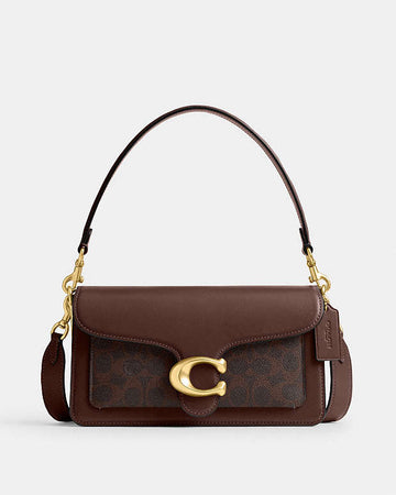 Tabby Shoulder Bag 26 In Signature Canvas Signature Canvas-Brass-Maple Signature Canvas-Brass-Maple