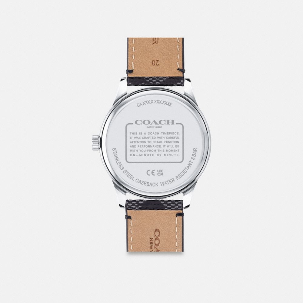 Coach Baxter Watch, 39 Mm Graphite