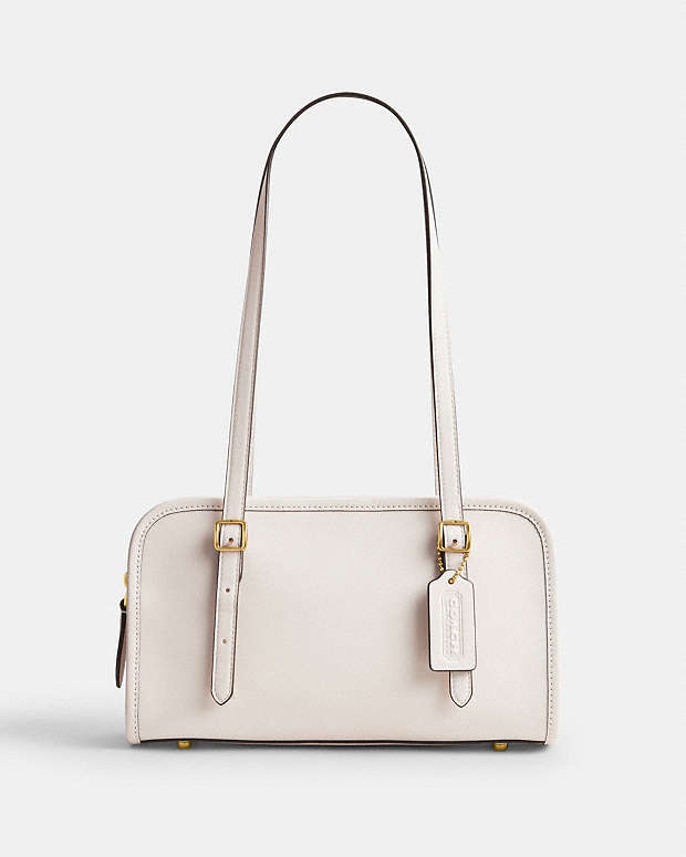 Swing Zip Bag Smooth Leather-Brass-Chalk Smooth Leather-Brass-Chalk