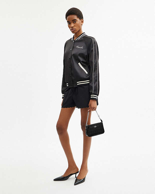 Nolita 19 Embossed Crocodile-Silver-Black Embossed Crocodile-Silver-Black