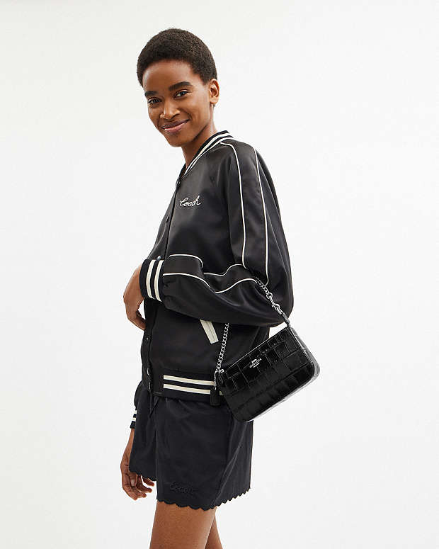 Nolita 19 Embossed Crocodile-Silver-Black Embossed Crocodile-Silver-Black