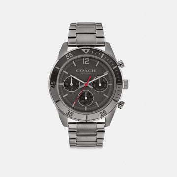 Coach Cole Watch, 44 Mm Dark Grey