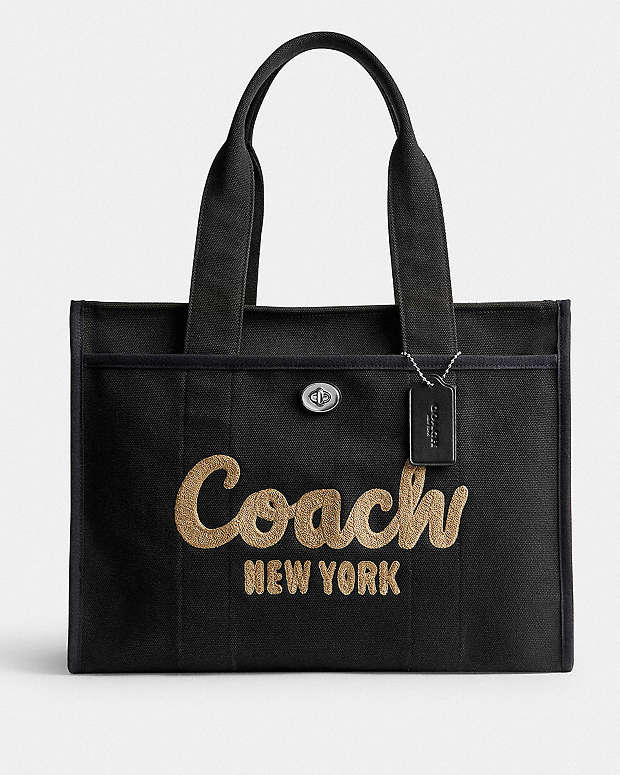 Cargo Tote Bag 42 Canvas-Silver-Black Canvas-Silver-Black