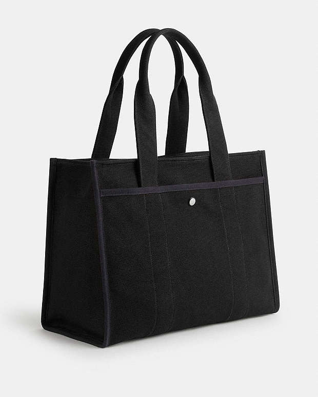 Cargo Tote Bag 42 Canvas-Silver-Black Canvas-Silver-Black