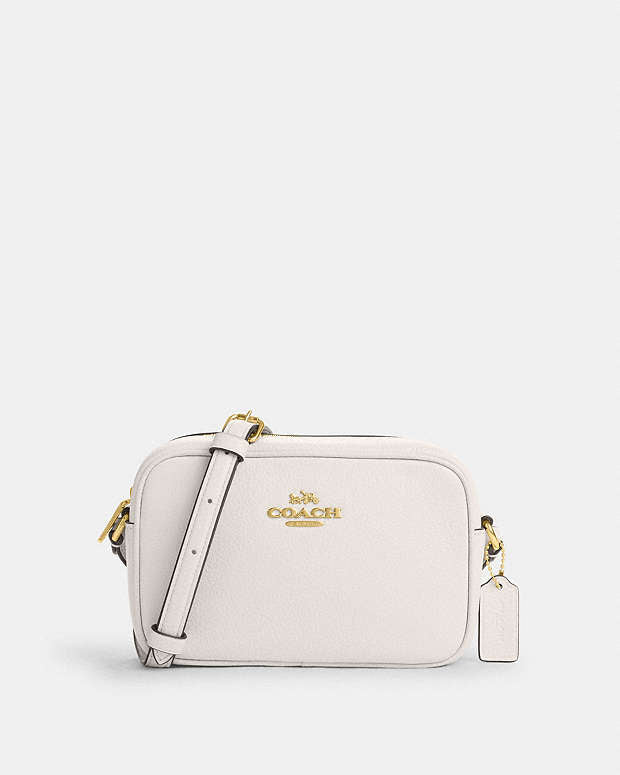 Mini Jamie Camera Bag Pebbled Leather-Gold-Chalk Pebbled Leather-Gold-Chalk