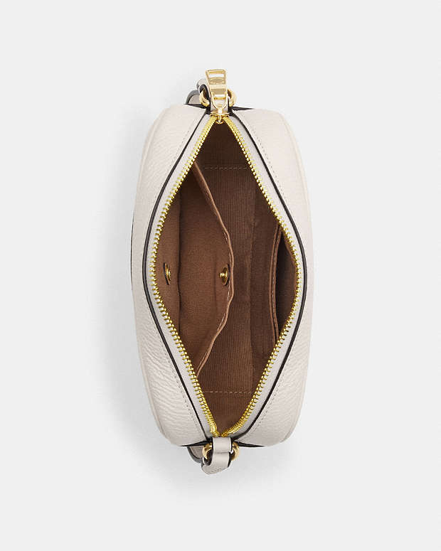 Mini Jamie Camera Bag Pebbled Leather-Gold-Chalk Pebbled Leather-Gold-Chalk