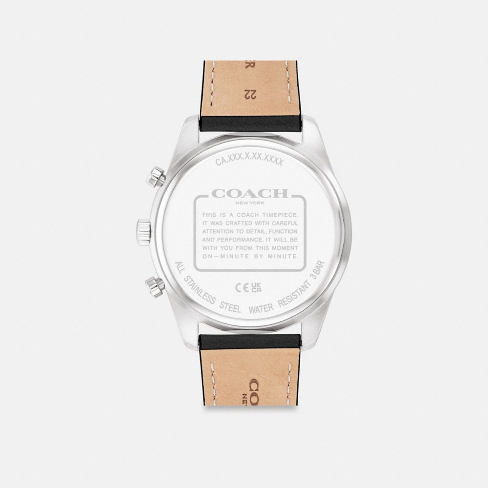 Coach Cole Watch, 44 Mm Black