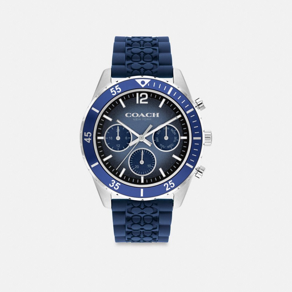 Coach Cole Watch, 44 Mm Navy Blue