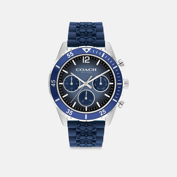 Coach Cole Watch, 44 Mm Navy Blue