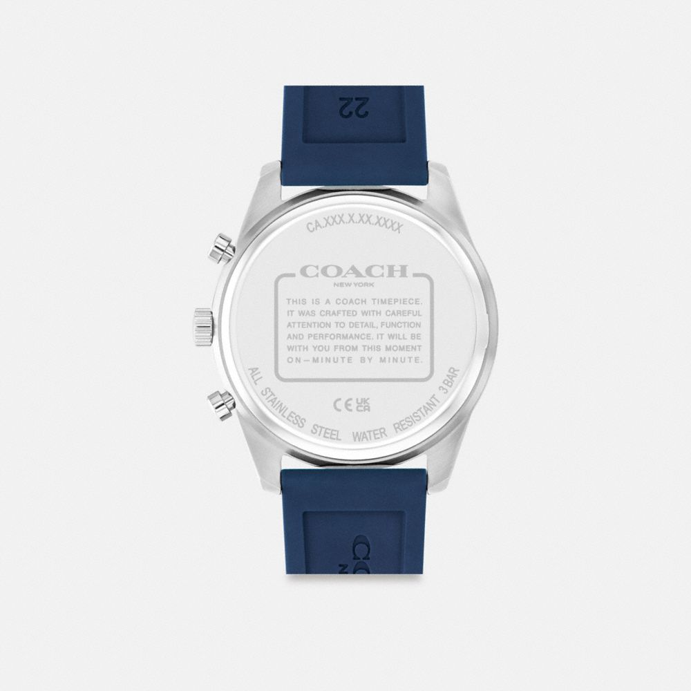 Coach Cole Watch, 44 Mm Navy Blue