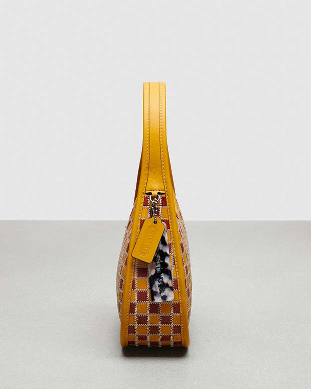 Ergo Bag In Checkerboard Upcrafted Leather Buttercup-Rust Buttercup-Rust