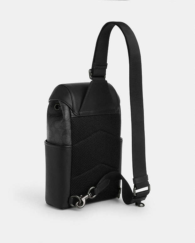 Racer Pack In Signature Signature Canvas-Gunmetal-Charcoal-Black Signature Canvas-Gunmetal-Charcoal-Black