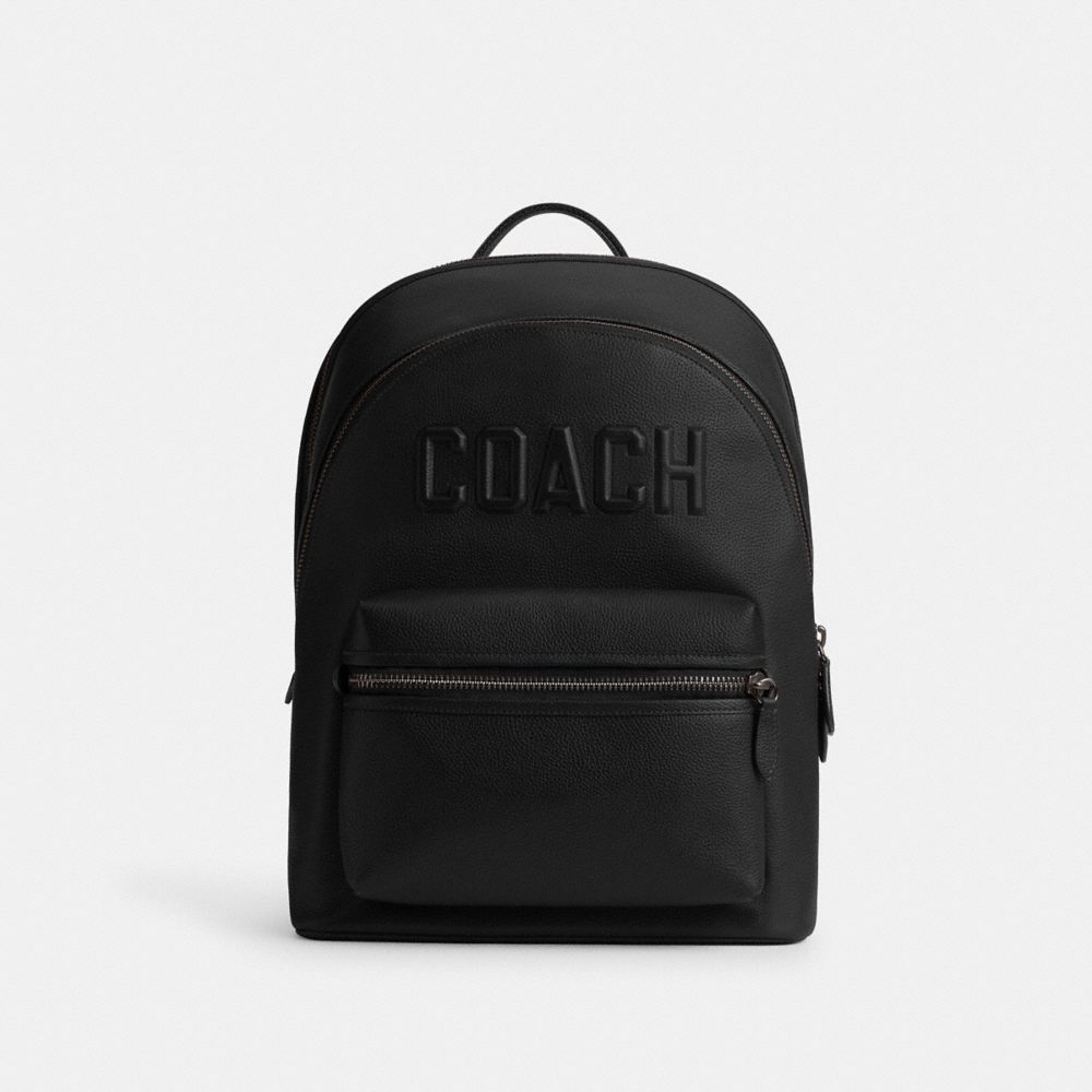 Coach Charter Backpack With Coach Graphic Black