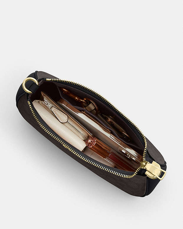 Teri Shoulder Bag In Signature Canvas Signature Canvas-Gold-Walnut-Black Signature Canvas-Gold-Walnut-Black