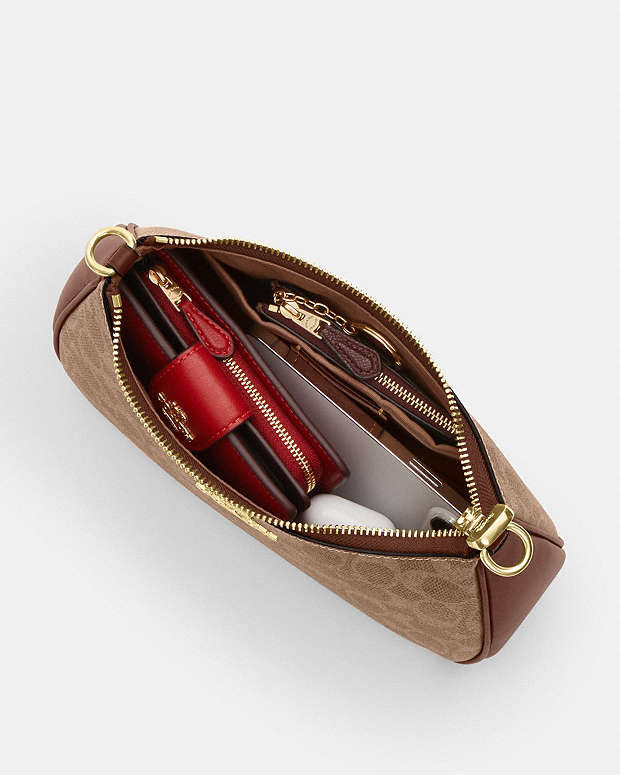 Teri Shoulder Bag In Signature Canvas Signature Canvas-Gold-Tan-Brown Signature Canvas-Gold-Tan-Brown