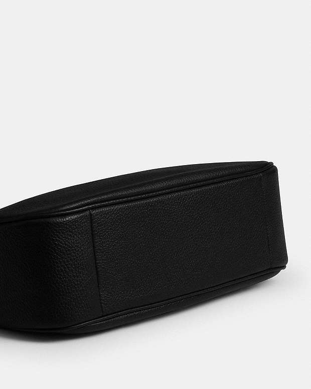 Teri Hobo Bag Pebbled Leather-Gold-Black Pebbled Leather-Gold-Black