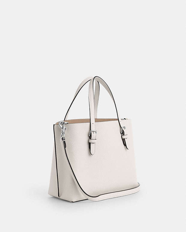 Mollie Tote Bag 25 Leather-Silver-Chalk Leather-Silver-Chalk
