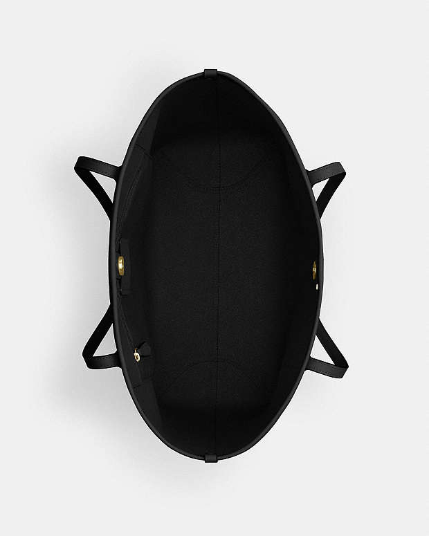 City Tote Bag In Signature Canvas Signature Canvas-Gold-Walnut-Black Signature Canvas-Gold-Walnut-Black