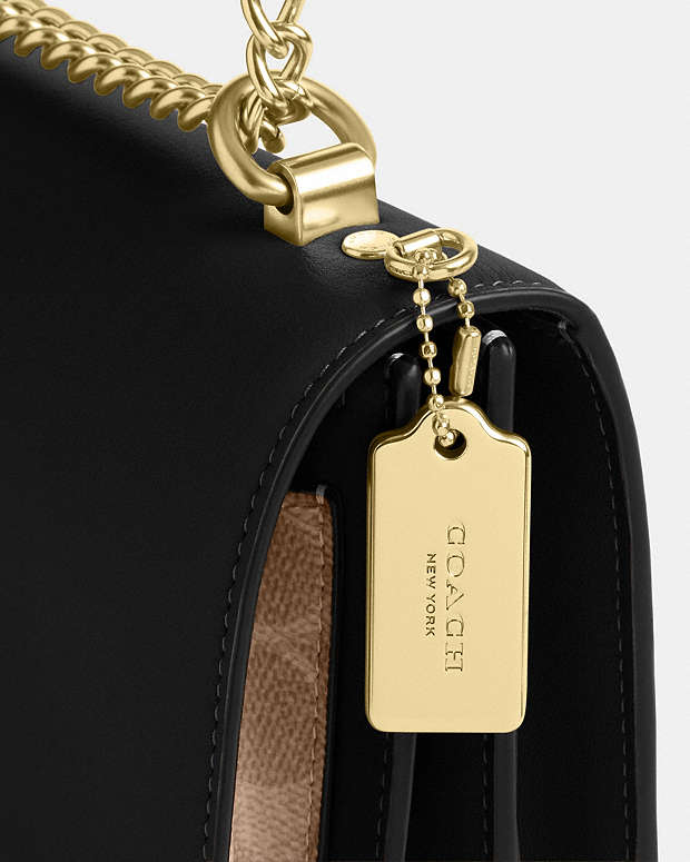 Klare Crossbody Bag In Signature Canvas Signature Canvas-Gold-Tan-Black Multi Signature Canvas-Gold-Tan-Black Multi