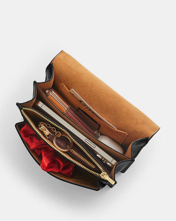 Mini Klare Crossbody Bag In Signature Canvas Signature Canvas-Gold-Walnut-Black Signature Canvas-Gold-Walnut-Black