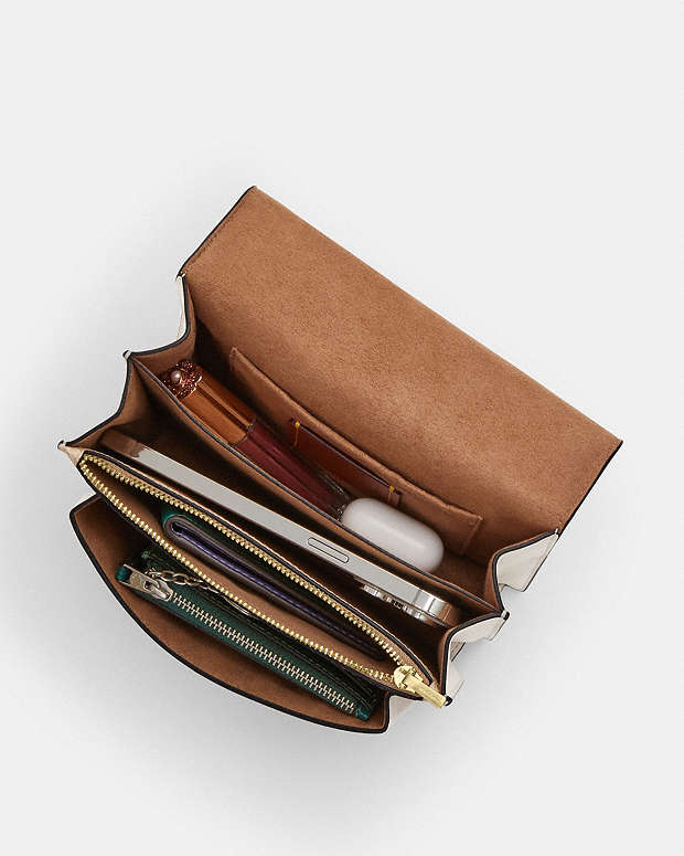 Mini Klare Crossbody Bag In Signature Canvas Signature Canvas-Gold-Sand-Chalk Signature Canvas-Gold-Sand-Chalk