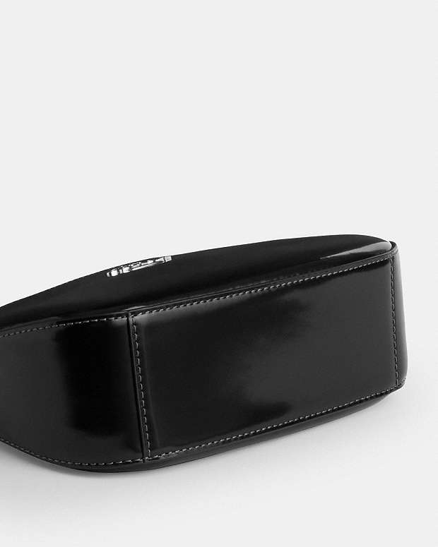 Teri Mini Crossbody Bag Novelty Leather-Silver-Black Novelty Leather-Silver-Black