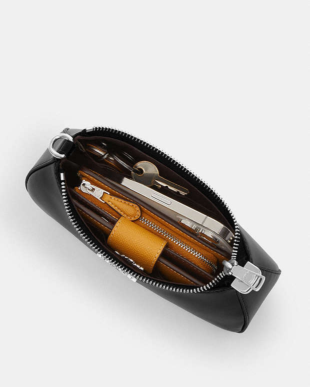 Teri Mini Crossbody Bag Novelty Leather-Silver-Black Novelty Leather-Silver-Black