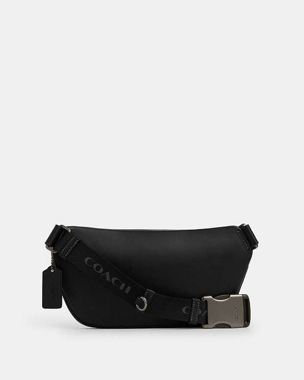 Elias Belt Bag In Signature Camo Print Signature Canvas-Gunmetal-Grey Multi Signature Canvas-Gunmetal-Grey Multi