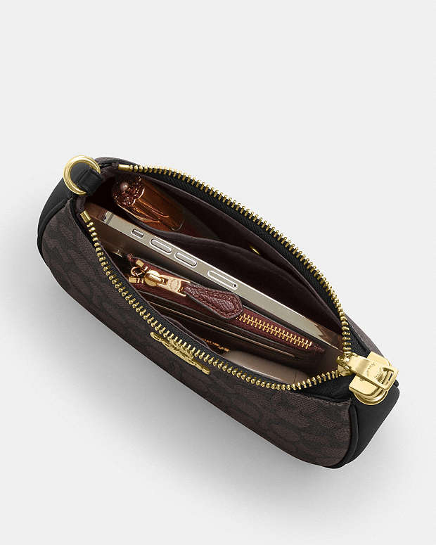 Teri Mini Crossbody Bag In Signature Canvas Signature Canvas-Gold-Walnut-Black Signature Canvas-Gold-Walnut-Black