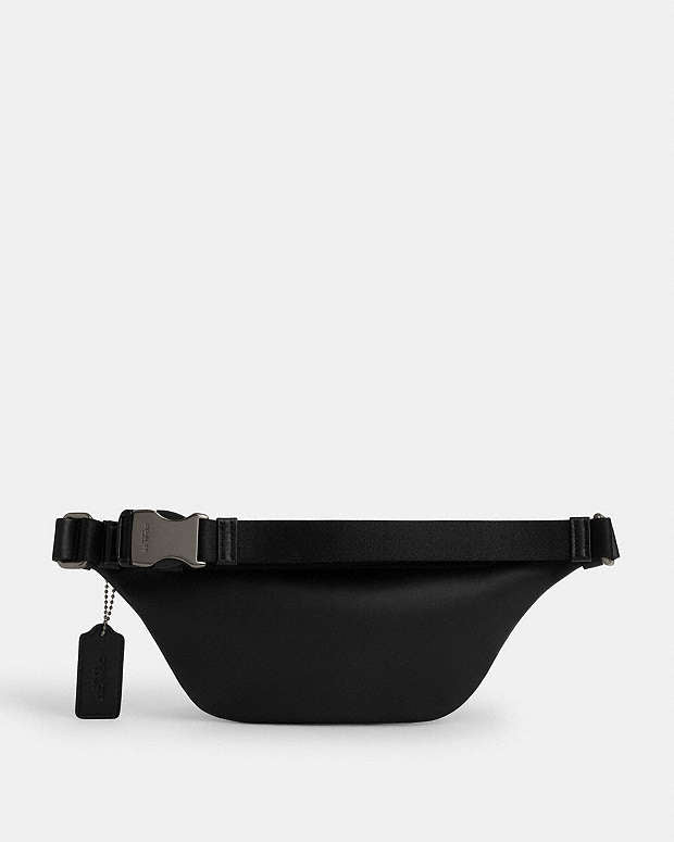 Warren Mini Belt Bag In Signature Canvas Signature Canvas-Gunmetal-Charcoal-Black Signature Canvas-Gunmetal-Charcoal-Black