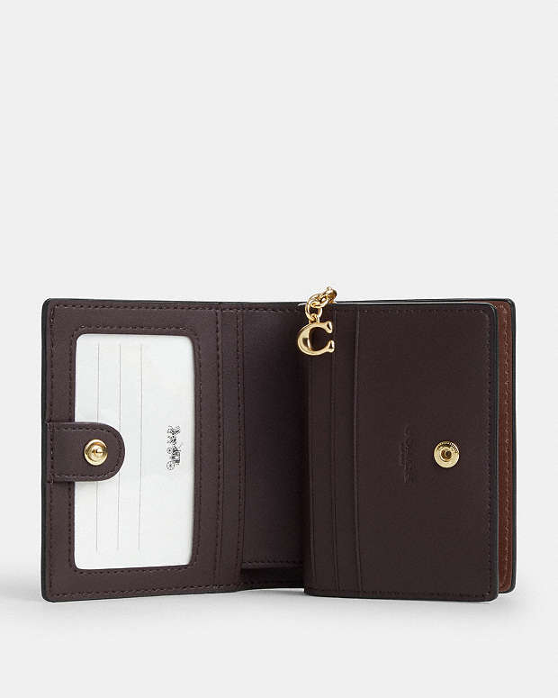 Snap Wallet In Signature Canvas Signature Canvas-Gold-Tan-Brown Signature Canvas-Gold-Tan-Brown