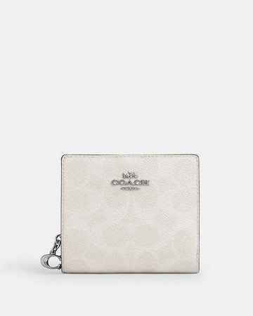 Snap Wallet In Signature Canvas Signature Canvas-Sv-White-Chalk Signature Canvas-Sv-White-Chalk
