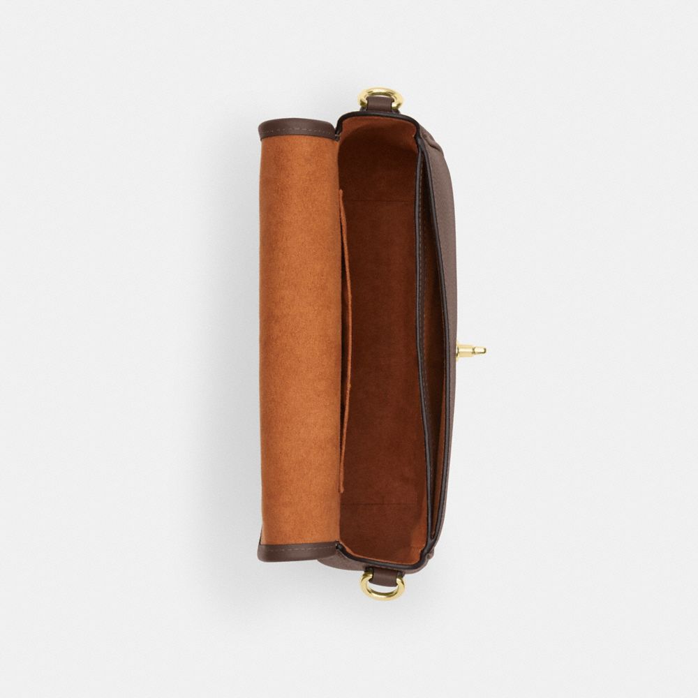 Coach Hadley Shoulder Bag Gold Dark Stone