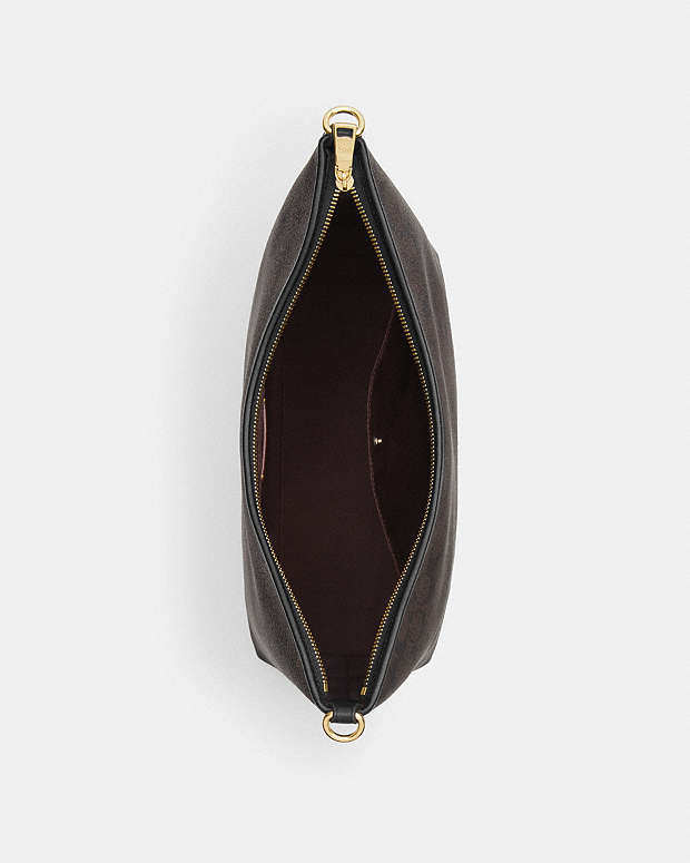 Laurel Large Shoulder Bag In Signature Canvas Signature Canvas-Gold-Walnut-Black Signature Canvas-Gold-Walnut-Black