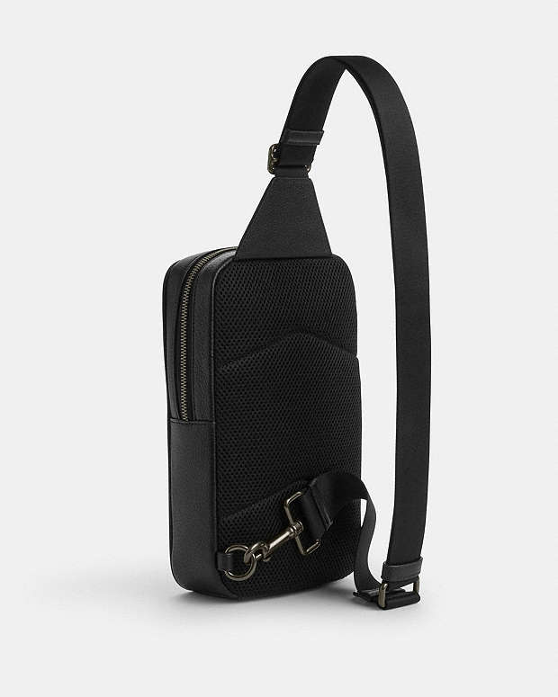 Sullivan Pack In Signature Canvas With Patches Signature Canvas-Gunmetal-Tan Multi Signature Canvas-Gunmetal-Tan Multi