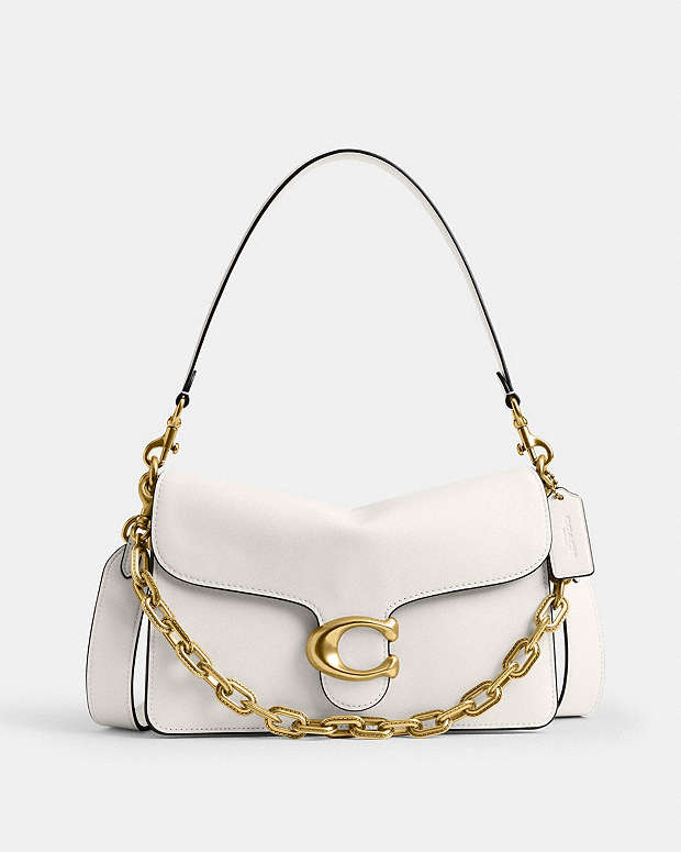 Chain Tabby Shoulder Bag Brass-Chalk Brass-Chalk