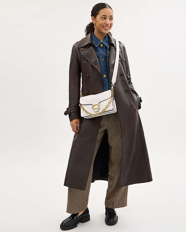 Chain Tabby Shoulder Bag Brass-Chalk Brass-Chalk