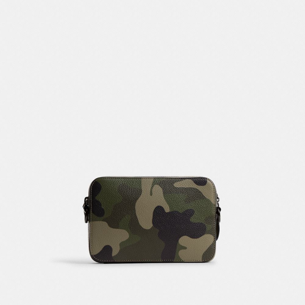 Coach Charter Crossbody Bag 19 With Camo Print And Coach Graphic Camo