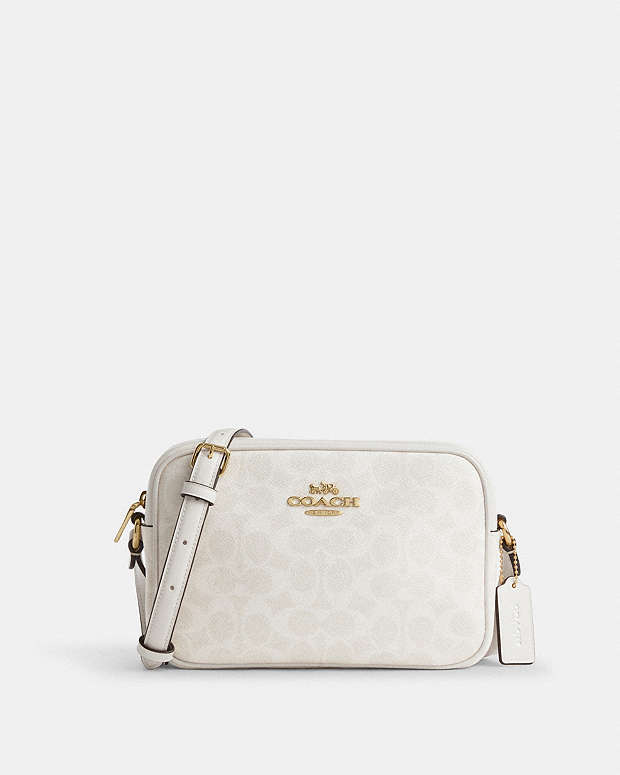 Jamie Camera Bag In Signature Canvas Signature Canvas-Gold-White-Chalk Signature Canvas-Gold-White-Chalk