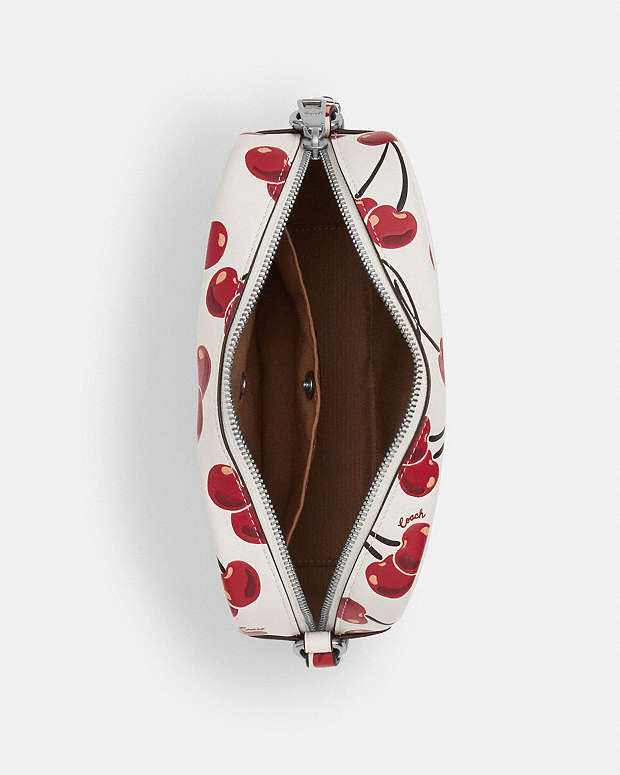 Jamie Camera Bag With Cherry Print Silver-Chalk Multi Silver-Chalk Multi