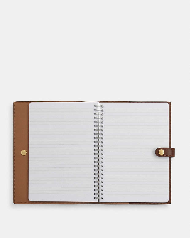 Notebook In Signature Canvas Signature Canvas-Gold-Tan-Brown Signature Canvas-Gold-Tan-Brown