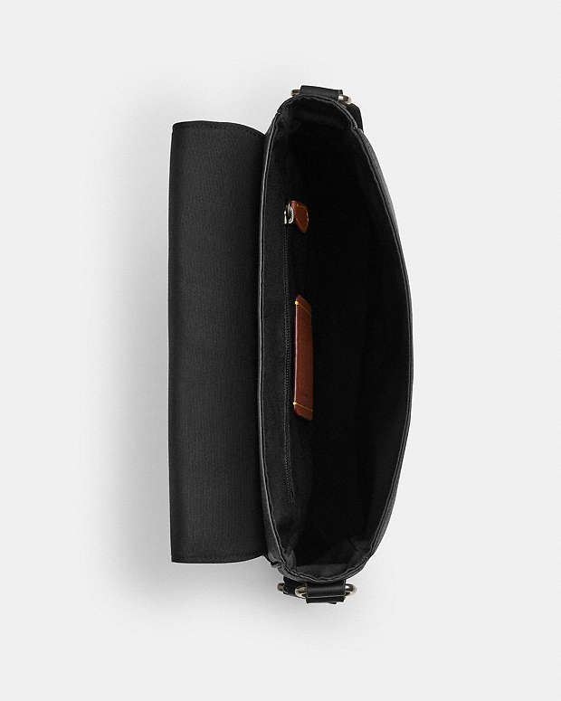 Houston Map Bag In Signature Canvas Signature Canvas-Gunmetal-Charcoal-Black Signature Canvas-Gunmetal-Charcoal-Black