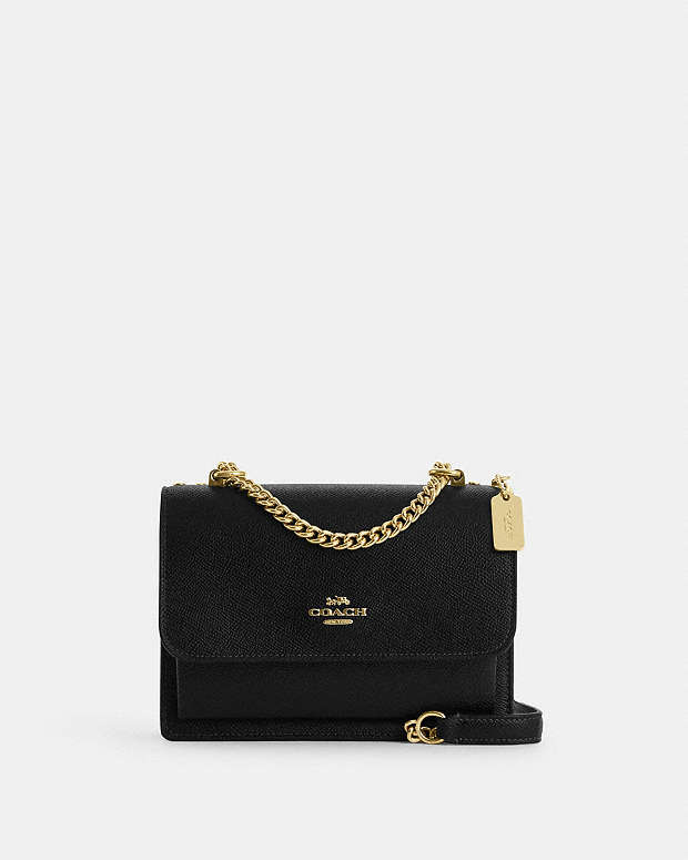 Mini Klare Crossbody Bag Crossgrain Leather-Gold-Black Crossgrain Leather-Gold-Black
