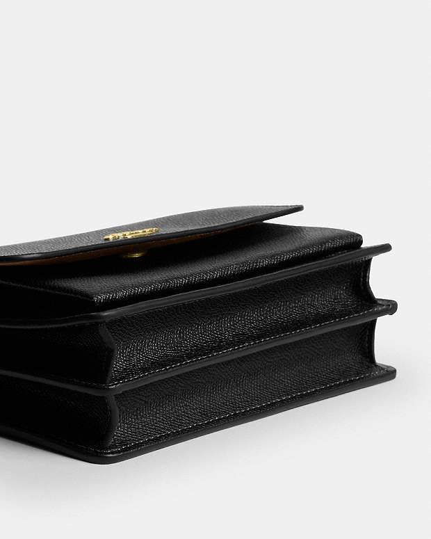 Mini Klare Crossbody Bag Crossgrain Leather-Gold-Black Crossgrain Leather-Gold-Black