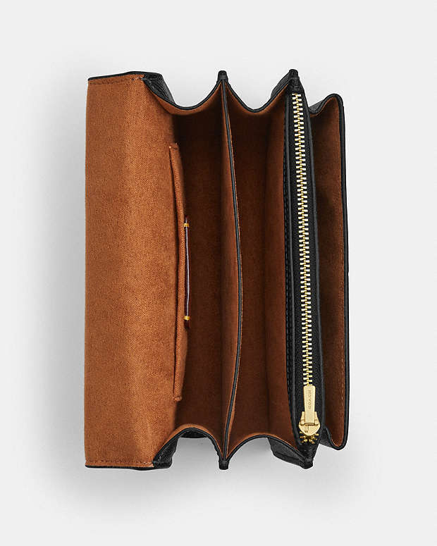 Mini Klare Crossbody Bag Crossgrain Leather-Gold-Black Crossgrain Leather-Gold-Black