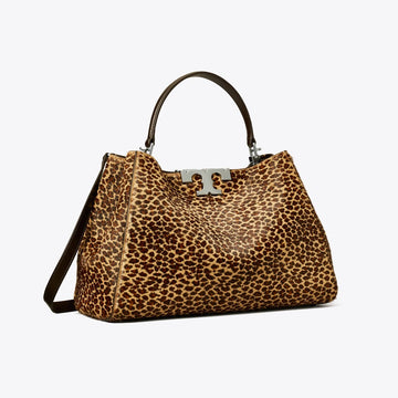 Tory Burch Eleanor Calf Hair Satchel Multi