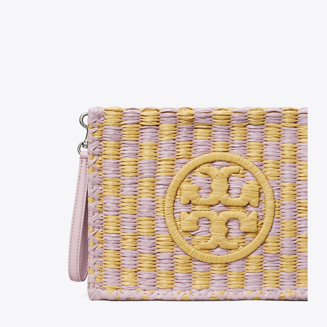 Tory Burch Ella Hand-Crocheted Pouch Pale Purple