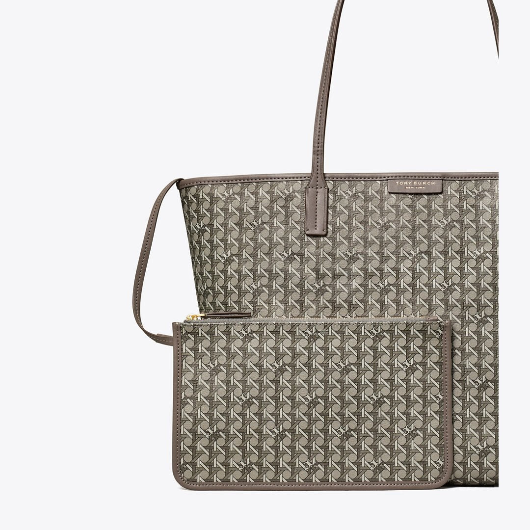 Tory Burch Ever-Ready Zip Tote Zinc